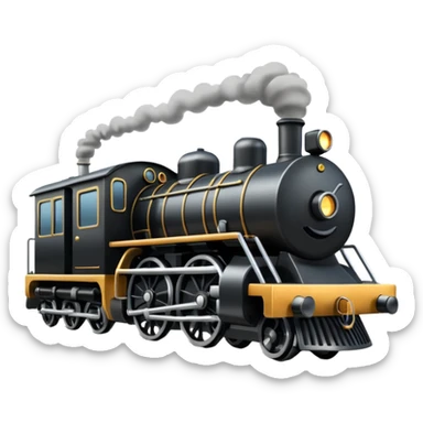 Train on a track  sticker