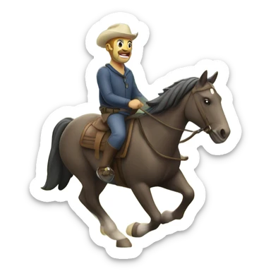 Vários cavalos correndo no jardim  sticker