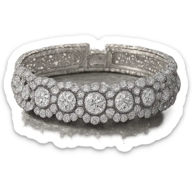 sparkling bracelet, glamorous and stylish sticker