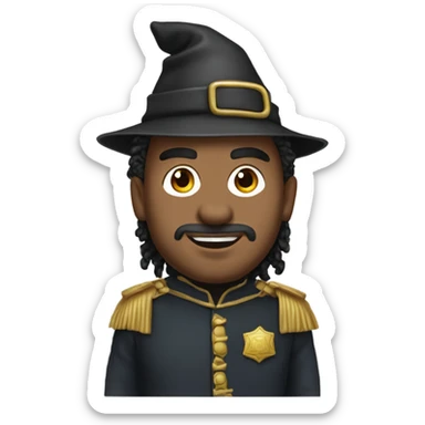 Lieutenant Dan if he was a wizard of oz henchman sticker