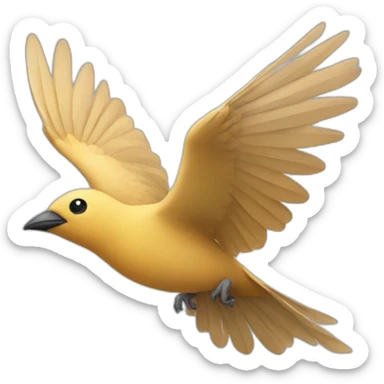 CREATE AN IMAGE OF A BIRD FLYING sticker