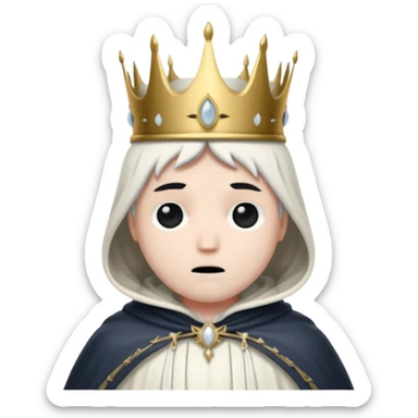 the pale king from hollow knight sticker