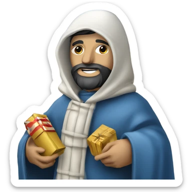 Peregrino en Navidades Santiago de Compostela  sticker