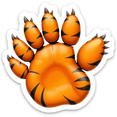 pata de tigre sticker