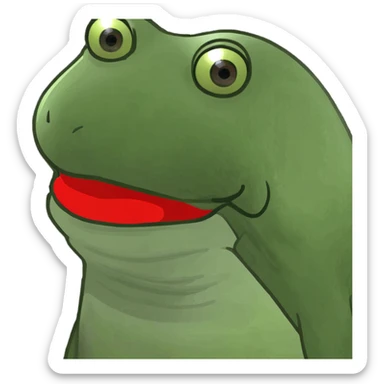 Fish,with red lips sticker