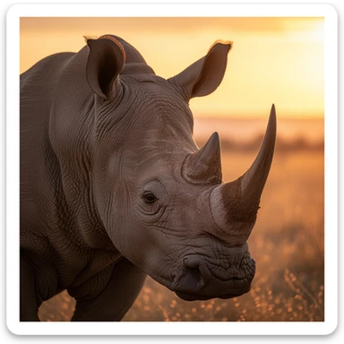 Rhino sticker