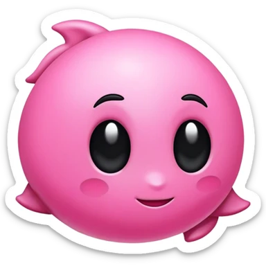 Pink with black color item sticker