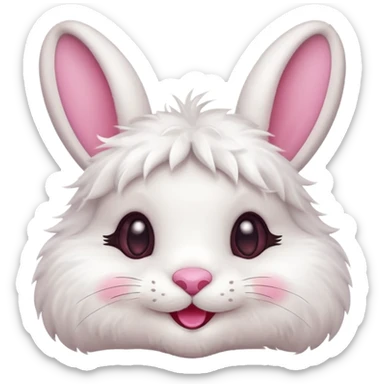 wink rabbit sticker