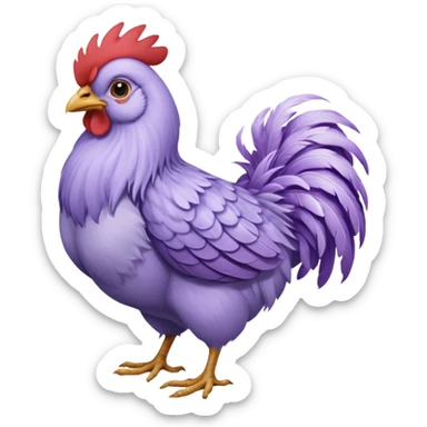 Lavender ameraucana sticker