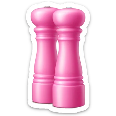 Pink salt and pepper mill sticker