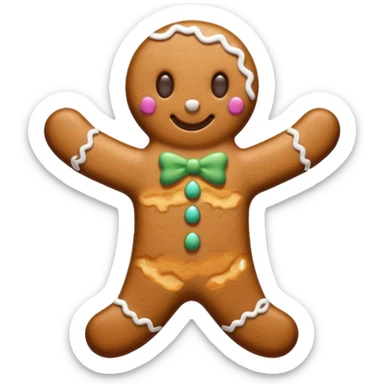 gingerbread cryptid  sticker
