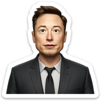 sadface elon musk sticker