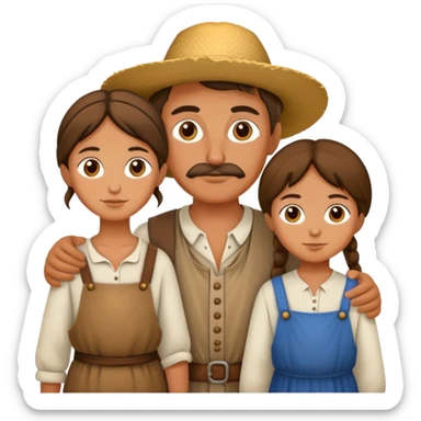 peasants family sticker