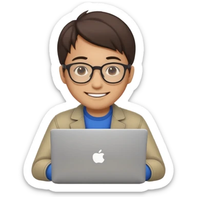 A japanese DEVELOPER WITH A LAPTOP sticker