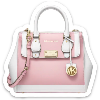 Pink and white Michael Kors purse realistic sticker