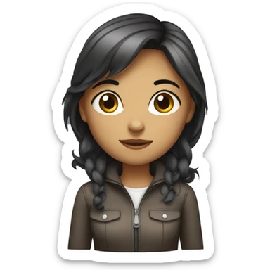 reserved femenine girl sticker