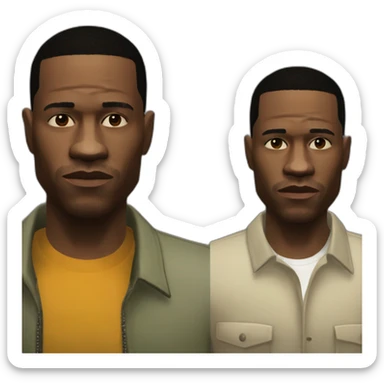 Carl Johnson CJ from GTA San Andreas sticker