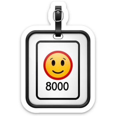 Tag with the price of 800₽ sticker