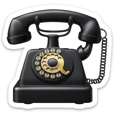 Phone hotline phone sticker