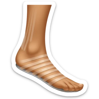 a shoe with a foot inside, stepping and showing a clear shoe print below. and leg with motion line







 sticker