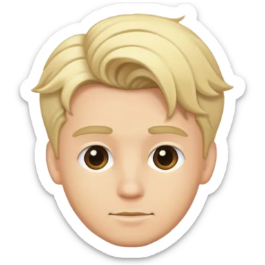 blonde male hairstyles sticker