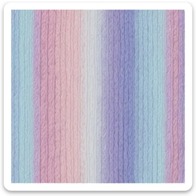 Realistic pastel ombre winter scarf isolated. sticker