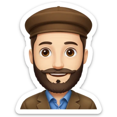 Stereotypical Jewish man sticker