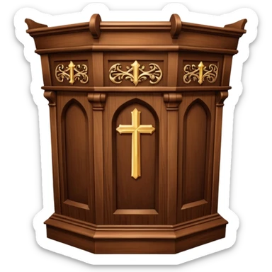 Church pilpit sticker