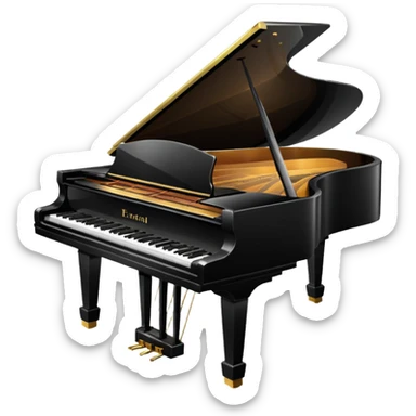 piano sticker