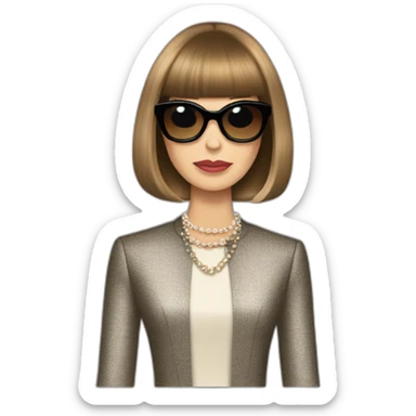 u r anna wintour obsessed sticker