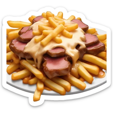Poutine smoked meat sticker