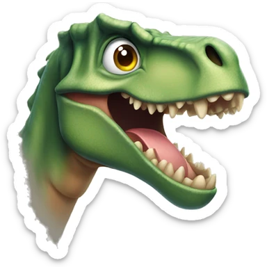 Dinosautio con anteojos sticker