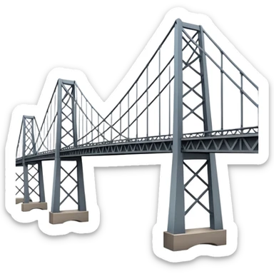 big bridge in USA sticker