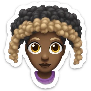 Metisse afro sticker