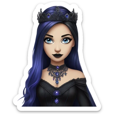 raven queen from mattel ever after high sticker