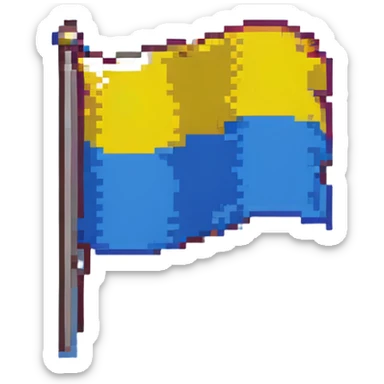 Ukraine flag sticker