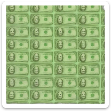 fajo de billetes sticker