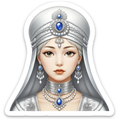 sorayama imperial russia kokoshnik sticker