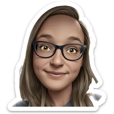 smiling girl in car interior sticker