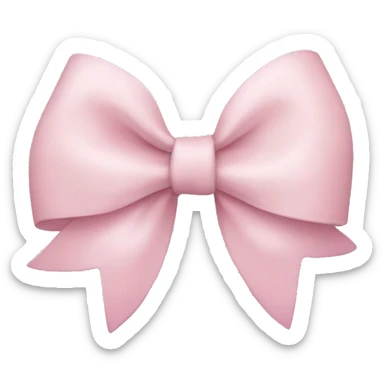 Light pink bow sticker