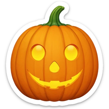 Pumpkin ball sticker