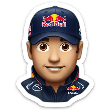 F1 red bull sticker