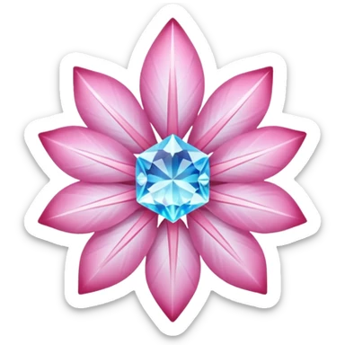 Diancie-Amaura-Aurorus-crystal-flower-Shirin-nature-natural-avatar-aesthetic-fusion sticker