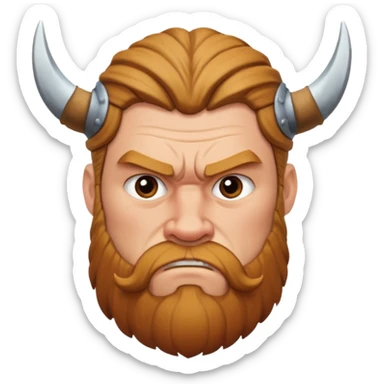 Viking who is confused sticker