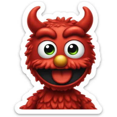 Elmo ios devil emoji sticker