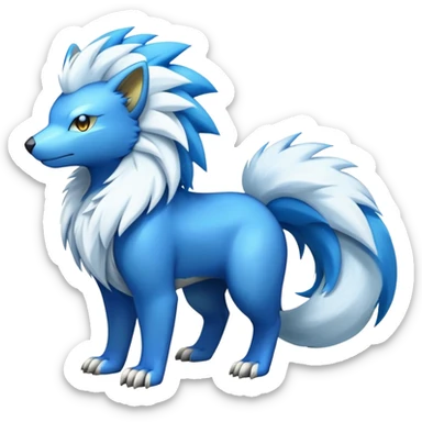 Manectric-Luxio-Fakémon-hybrid-creature (full body)  sticker