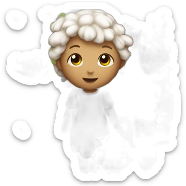 the berries round and ripe with angel wings sticker