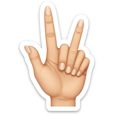 Smiling middle finger sticker