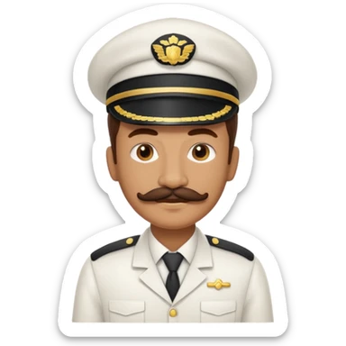 a housekeep with mustach sticker