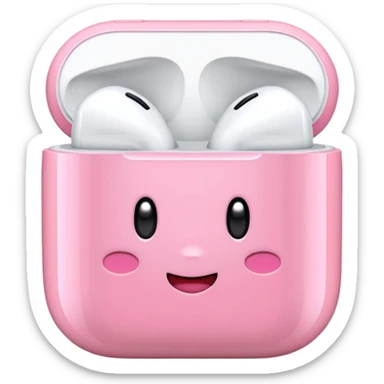 Kirby Airpods sticker